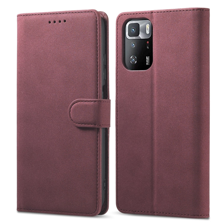 For Xiaomi Redmi Note 10 Frosted Anti-theft Brush Horizontal Flip Leather Case with Holder & Card Slots & Wallet