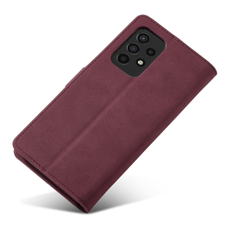 For Samsung Galaxy A52 5G/4G Frosted Anti-theft Brush Horizontal Flip Leather Case with Holder & Card Slots & Wallet