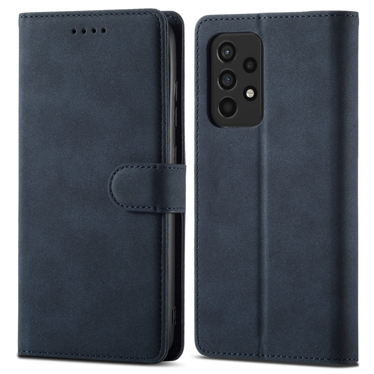 For Samsung Galaxy A52 5G/4G Frosted Anti-theft Brush Horizontal Flip Leather Case with Holder & Card Slots & Wallet
