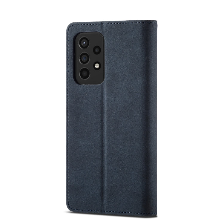 For Samsung Galaxy A52 5G/4G Frosted Anti-theft Brush Horizontal Flip Leather Case with Holder & Card Slots & Wallet
