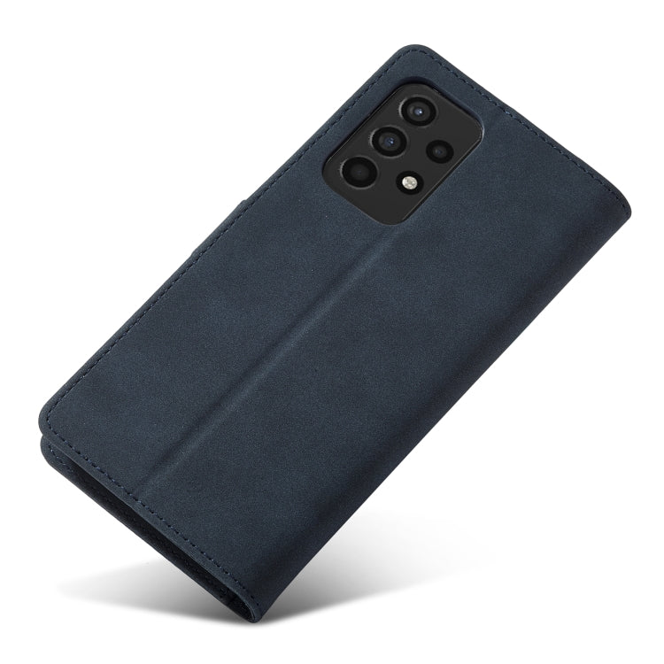 For Samsung Galaxy A52 5G/4G Frosted Anti-theft Brush Horizontal Flip Leather Case with Holder & Card Slots & Wallet