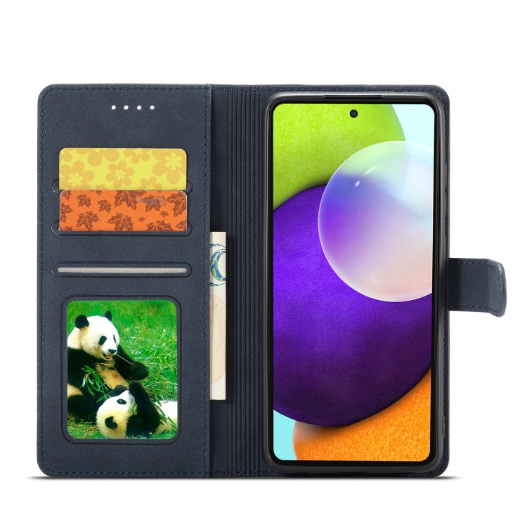 For Samsung Galaxy A52 5G/4G Frosted Anti-theft Brush Horizontal Flip Leather Case with Holder & Card Slots & Wallet