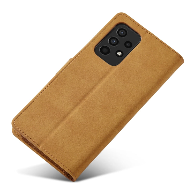 For Samsung Galaxy A52 5G/4G Frosted Anti-theft Brush Horizontal Flip Leather Case with Holder & Card Slots & Wallet