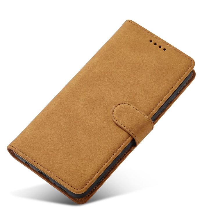 For Samsung Galaxy A71 5G Frosted Anti-theft Brush Horizontal Flip Leather Case with Holder & Card Slots & Wallet