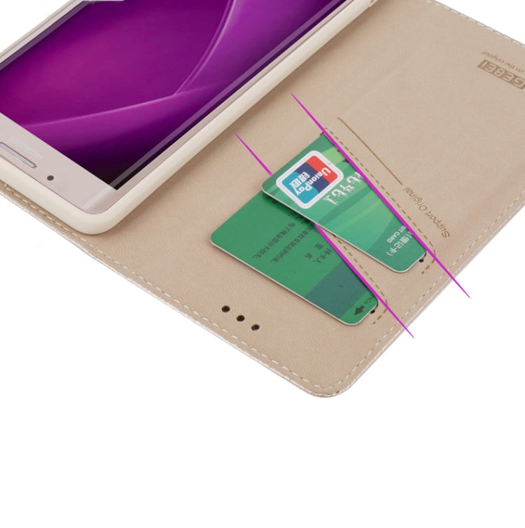 For Huawei Mate 9 Pro GEBEI PU+TPU Horizontal Flip Protective Case with Holder & Card Slots
