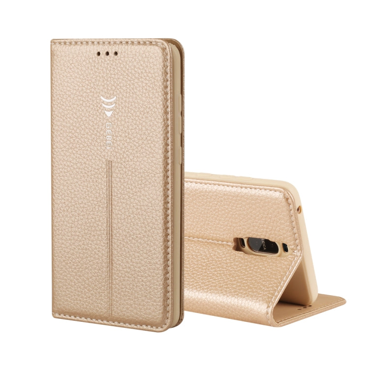 For Huawei Mate 9 Pro GEBEI PU+TPU Horizontal Flip Protective Case with Holder & Card Slots