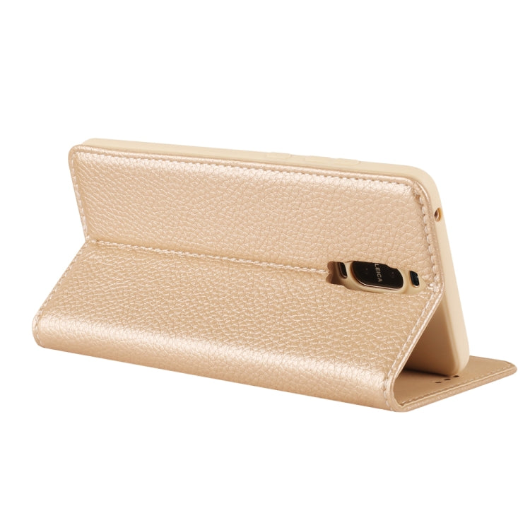 For Huawei Mate 9 Pro GEBEI PU+TPU Horizontal Flip Protective Case with Holder & Card Slots