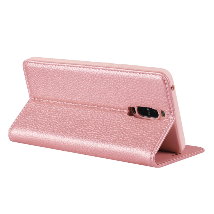 For Huawei Mate 9 Pro GEBEI PU+TPU Horizontal Flip Protective Case with Holder & Card Slots