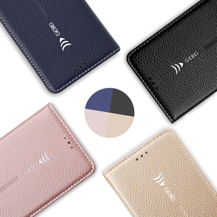 For Huawei Mate 9 Pro GEBEI PU+TPU Horizontal Flip Protective Case with Holder & Card Slots