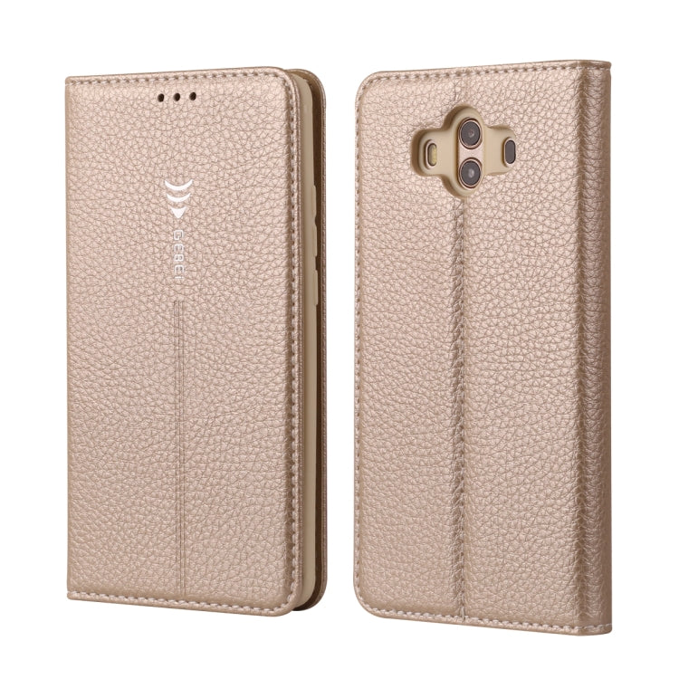 For Huawei Mate 10 GEBEI PU+TPU Horizontal Flip Protective Case with Holder & Card Slots