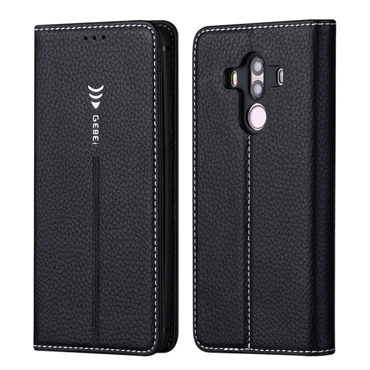 For Huawei Mate 10 Pro GEBEI PU+TPU Horizontal Flip Protective Case with Holder & Card Slots