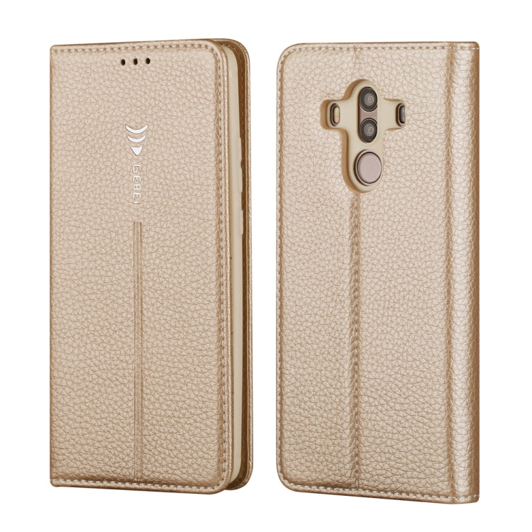 For Huawei Mate 10 Pro GEBEI PU+TPU Horizontal Flip Protective Case with Holder & Card Slots