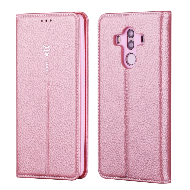 For Huawei Mate 10 Pro GEBEI PU+TPU Horizontal Flip Protective Case with Holder & Card Slots