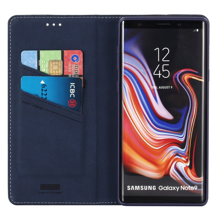 For Galaxy Note 9 GEBEI PU+TPU Horizontal Flip Protective Case with Holder & Card Slots