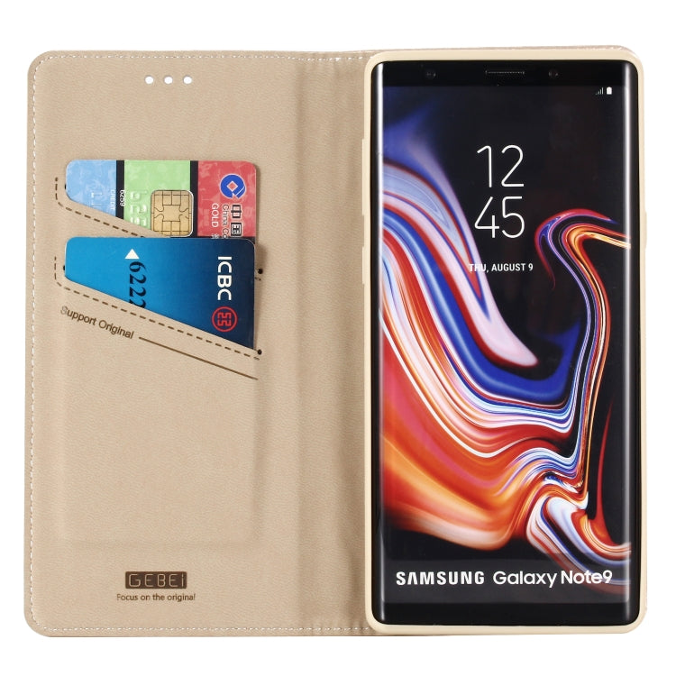 For Galaxy Note 9 GEBEI PU+TPU Horizontal Flip Protective Case with Holder & Card Slots