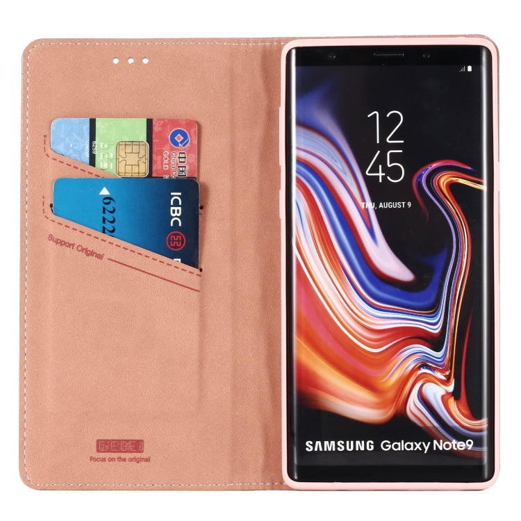 For Galaxy Note 9 GEBEI PU+TPU Horizontal Flip Protective Case with Holder & Card Slots