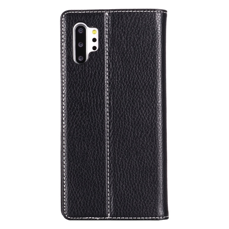 For Galaxy Note 10+ GEBEI PU+TPU Horizontal Flip Protective Case with Holder & Card Slots