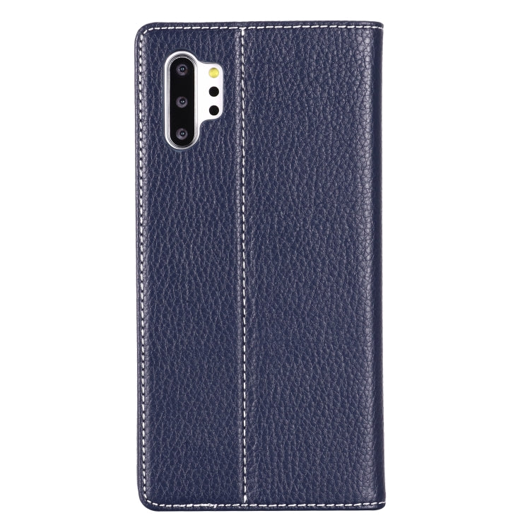 For Galaxy Note 10+ GEBEI PU+TPU Horizontal Flip Protective Case with Holder & Card Slots