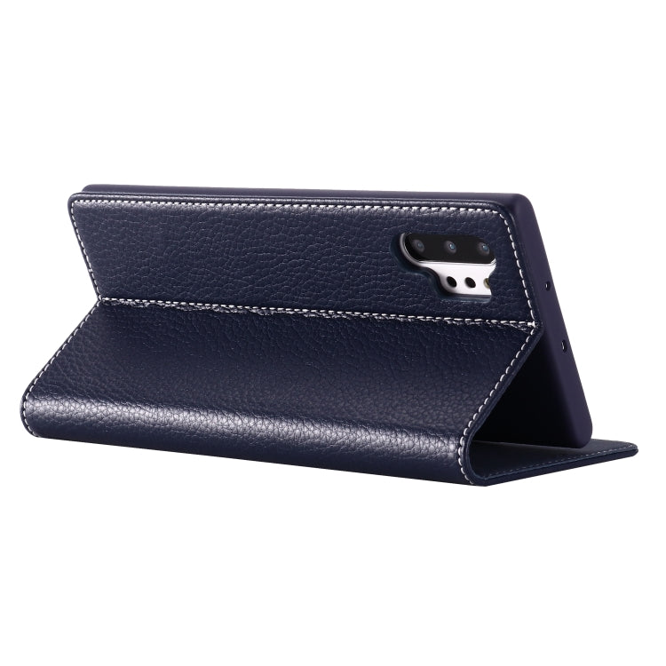 For Galaxy Note 10+ GEBEI PU+TPU Horizontal Flip Protective Case with Holder & Card Slots