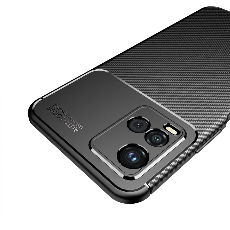 For vivo Y21 4G Carbon Fiber Texture Shockproof TPU Case