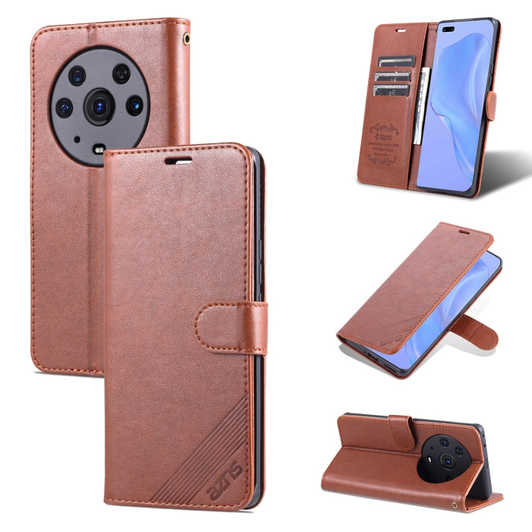 For Honor Magic3 Pro AZNS Sheepskin Texture Horizontal Flip Leather Case with Holder & Card Slots & Wallet