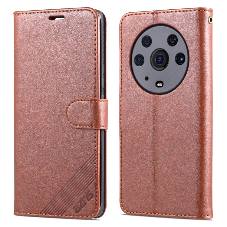 For Honor Magic3 Pro AZNS Sheepskin Texture Horizontal Flip Leather Case with Holder & Card Slots & Wallet