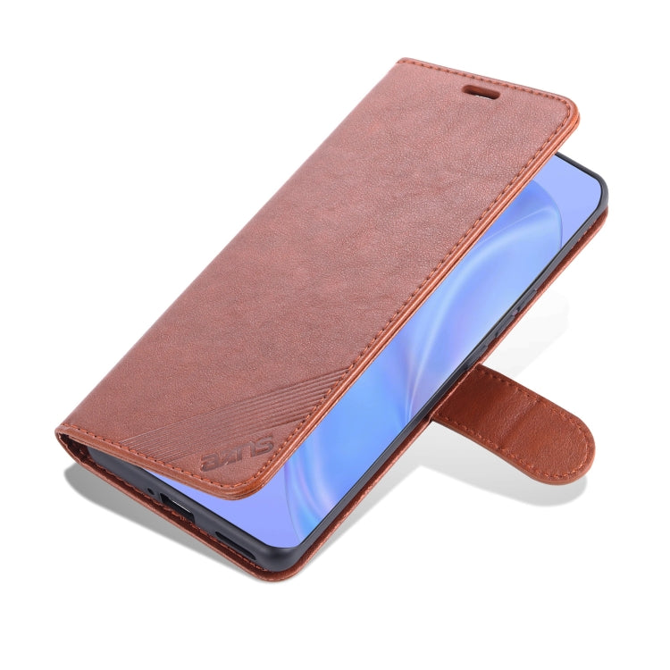 For Honor Magic3 Pro AZNS Sheepskin Texture Horizontal Flip Leather Case with Holder & Card Slots & Wallet