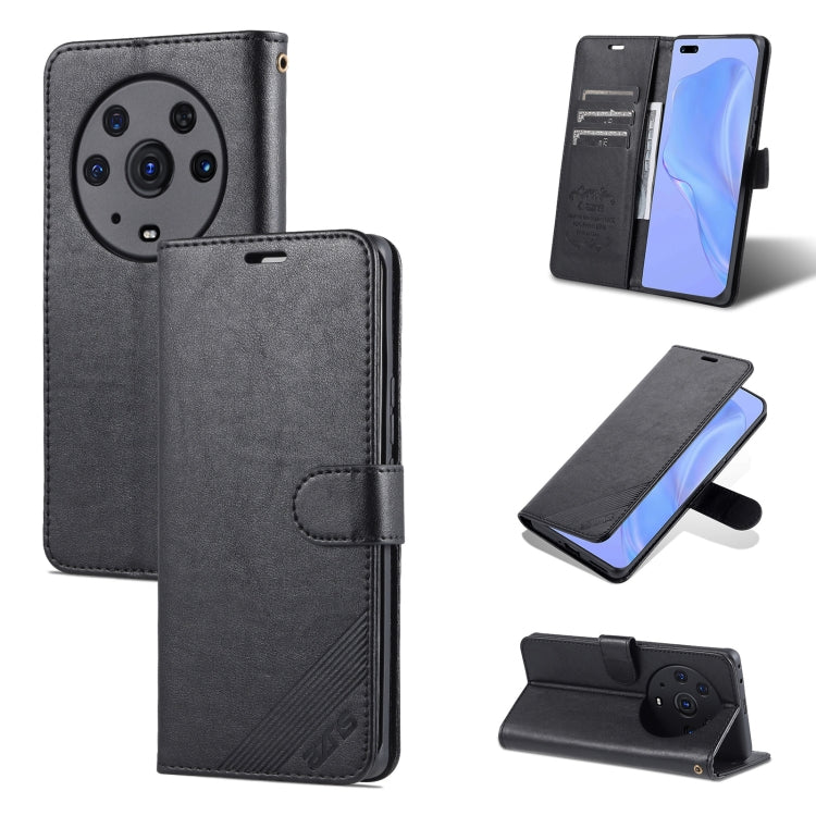 For Honor Magic3 Pro AZNS Sheepskin Texture Horizontal Flip Leather Case with Holder & Card Slots & Wallet