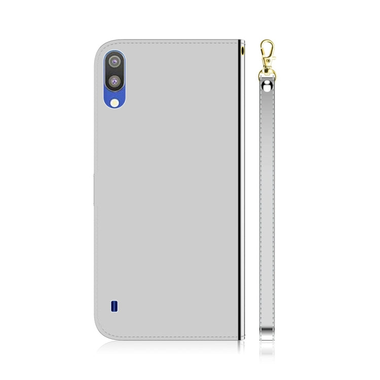 For Galaxy A10 / M10 Imitated Mirror Surface Horizontal Flip Leather Case with Holder & Card Slots & Wallet & Lanyard
