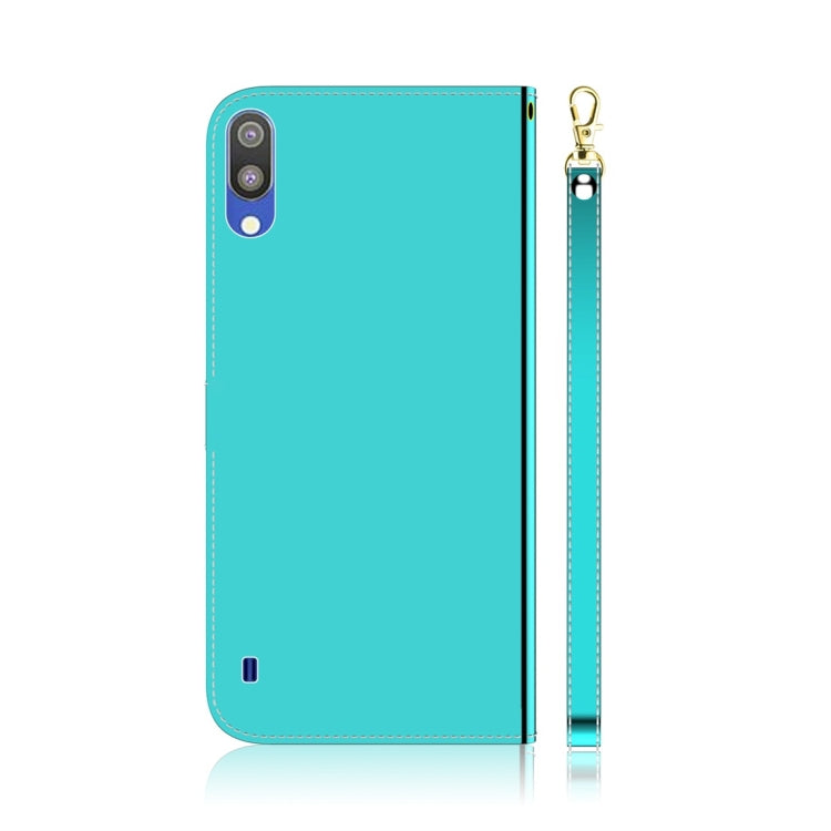 For Galaxy A10 / M10 Imitated Mirror Surface Horizontal Flip Leather Case with Holder & Card Slots & Wallet & Lanyard