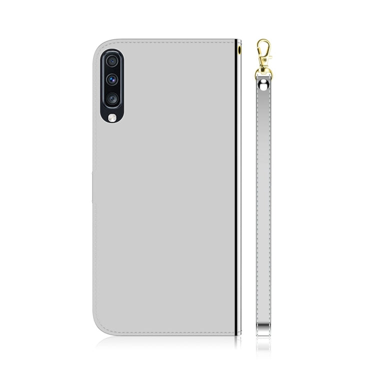 For Galaxy A70 Imitated Mirror Surface Horizontal Flip Leather Case with Holder & Card Slots & Wallet & Lanyard