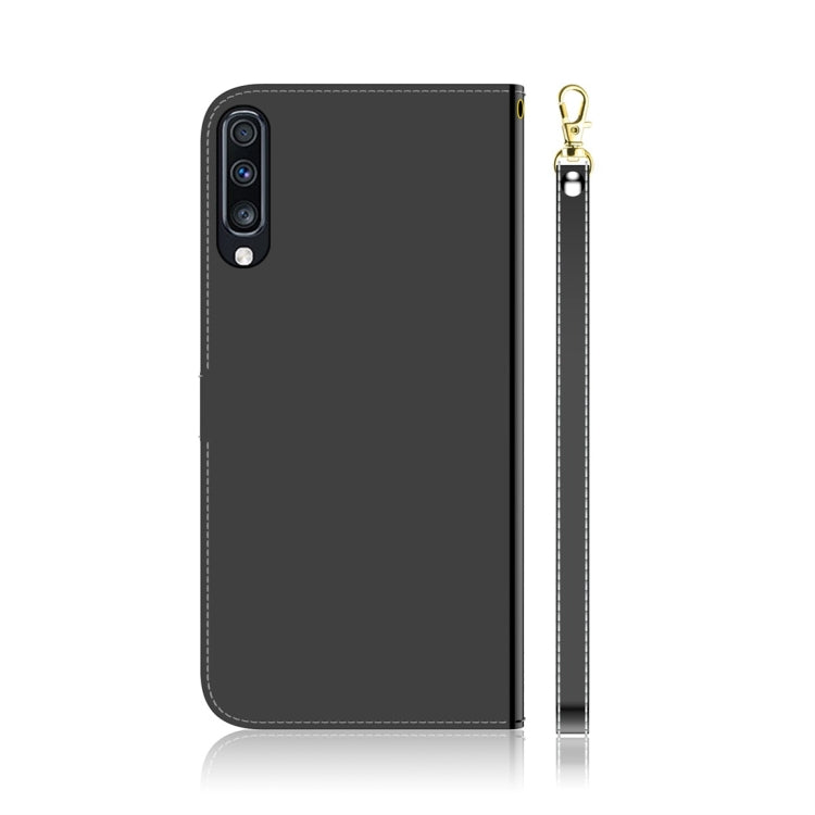 For Galaxy A70 Imitated Mirror Surface Horizontal Flip Leather Case with Holder & Card Slots & Wallet & Lanyard