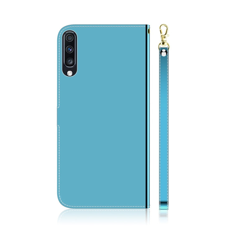 For Galaxy A70 Imitated Mirror Surface Horizontal Flip Leather Case with Holder & Card Slots & Wallet & Lanyard