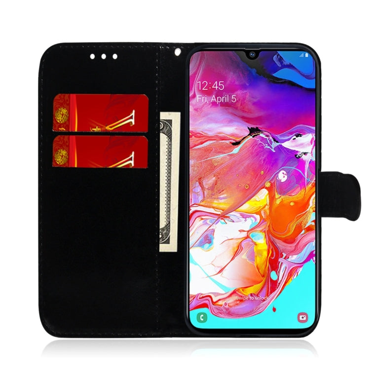 For Galaxy A70 Imitated Mirror Surface Horizontal Flip Leather Case with Holder & Card Slots & Wallet & Lanyard