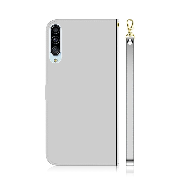 For Galaxy A90 5G Imitated Mirror Surface Horizontal Flip Leather Case with Holder & Card Slots & Wallet & Lanyard