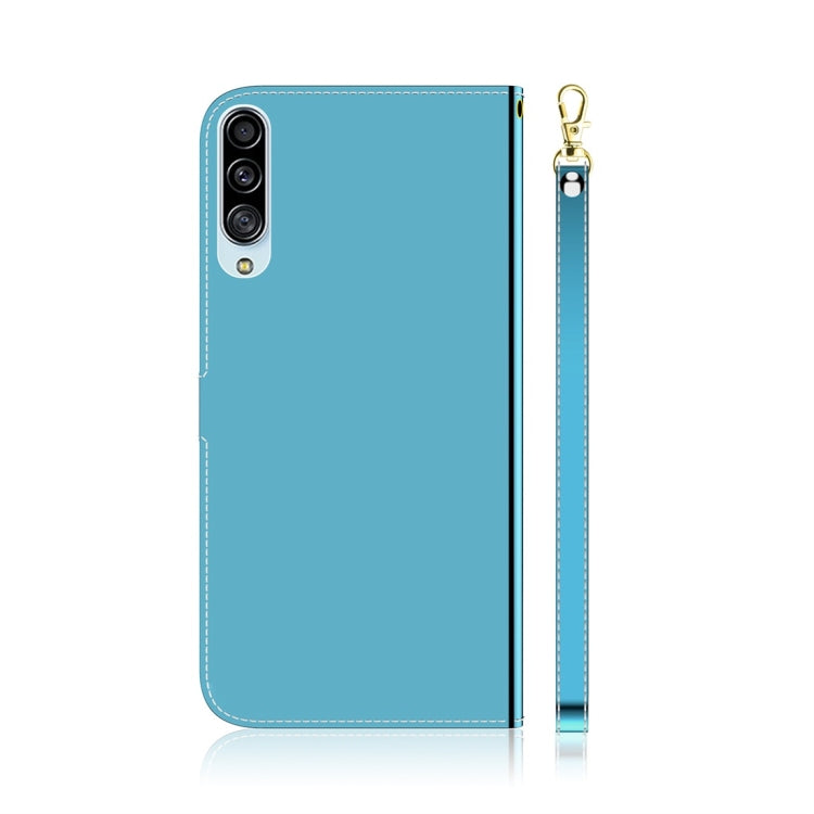 For Galaxy A90 5G Imitated Mirror Surface Horizontal Flip Leather Case with Holder & Card Slots & Wallet & Lanyard
