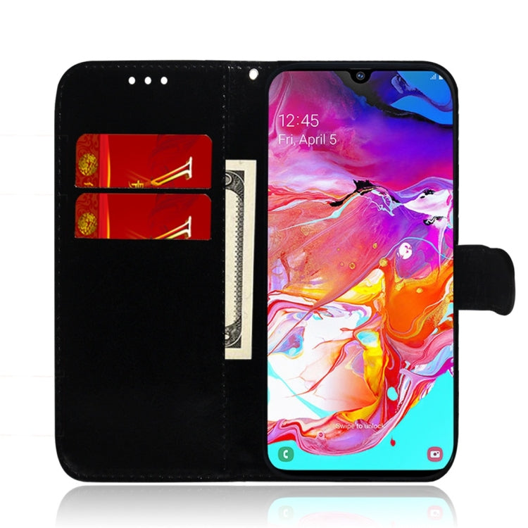 For Galaxy M30s Imitated Mirror Surface Horizontal Flip Leather Case with Holder & Card Slots & Wallet & Lanyard