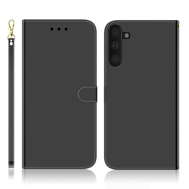 For Galaxy Note 10 Imitated Mirror Surface Horizontal Flip Leather Case with Holder & Card Slots & Wallet & Lanyard