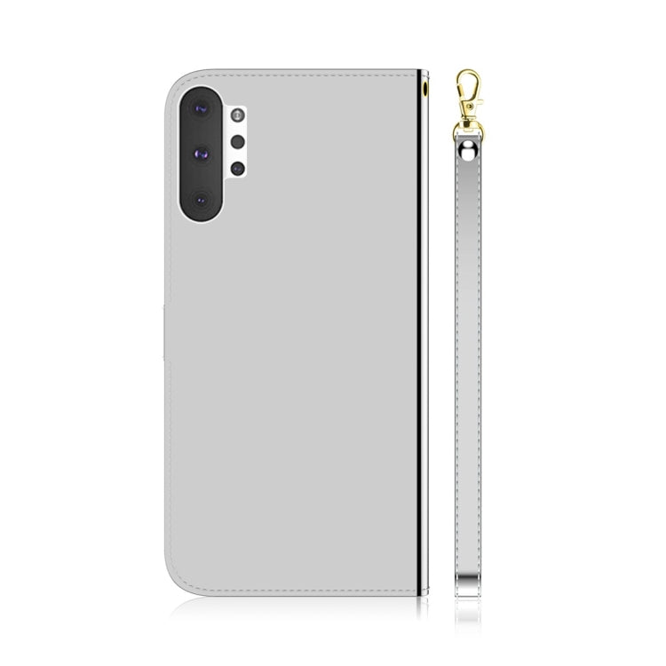 For Galaxy Note 10+ Imitated Mirror Surface Horizontal Flip Leather Case with Holder & Card Slots & Wallet & Lanyard