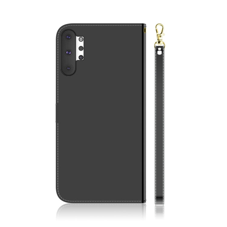 For Galaxy Note 10+ Imitated Mirror Surface Horizontal Flip Leather Case with Holder & Card Slots & Wallet & Lanyard