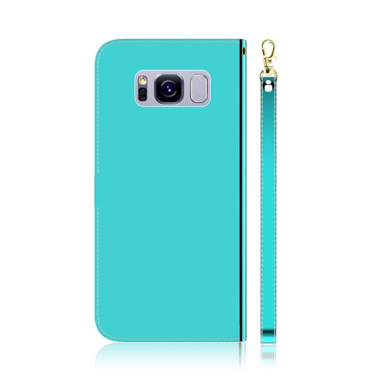 For Galaxy S8 Imitated Mirror Surface Horizontal Flip Leather Case with Holder & Card Slots & Wallet & Lanyard