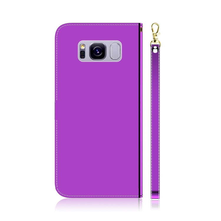 For Galaxy S8 Imitated Mirror Surface Horizontal Flip Leather Case with Holder & Card Slots & Wallet & Lanyard