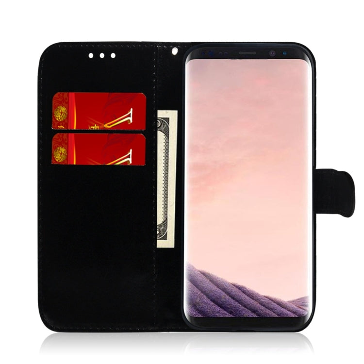 For Galaxy S8 Imitated Mirror Surface Horizontal Flip Leather Case with Holder & Card Slots & Wallet & Lanyard