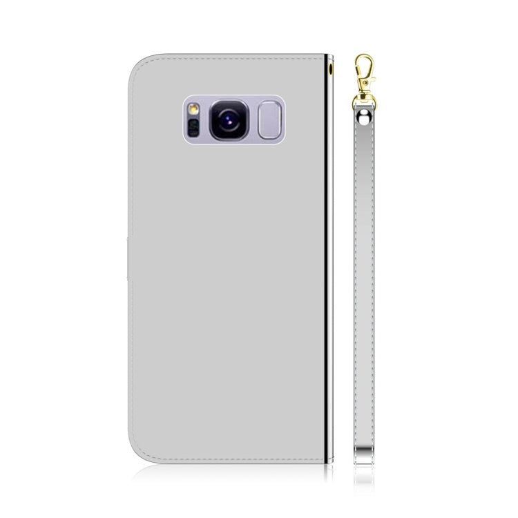 For Galaxy S8+ Imitated Mirror Surface Horizontal Flip Leather Case with Holder & Card Slots & Wallet & Lanyard