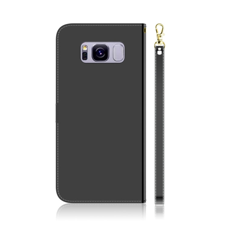 For Galaxy S8+ Imitated Mirror Surface Horizontal Flip Leather Case with Holder & Card Slots & Wallet & Lanyard