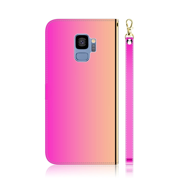 For Galaxy S9 Imitated Mirror Surface Horizontal Flip Leather Case with Holder & Card Slots & Wallet & Lanyard