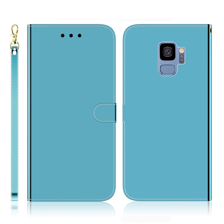 For Galaxy S9 Imitated Mirror Surface Horizontal Flip Leather Case with Holder & Card Slots & Wallet & Lanyard