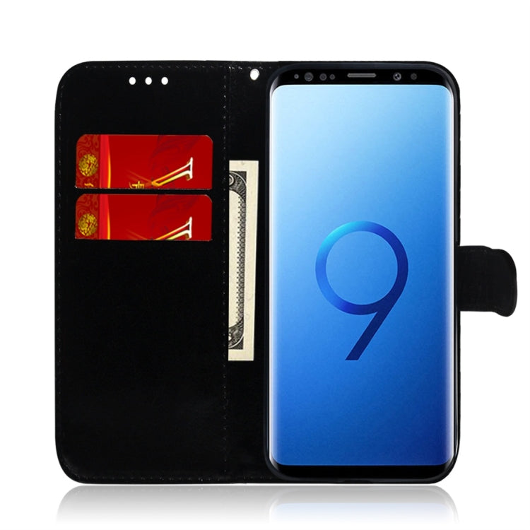 For Galaxy S9 Imitated Mirror Surface Horizontal Flip Leather Case with Holder & Card Slots & Wallet & Lanyard