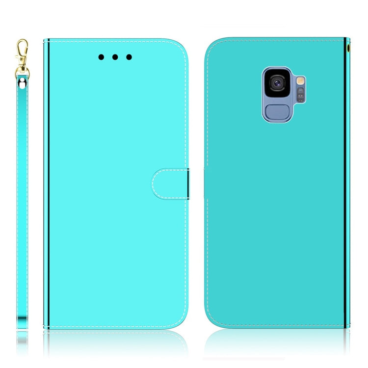 For Galaxy S9 Imitated Mirror Surface Horizontal Flip Leather Case with Holder & Card Slots & Wallet & Lanyard