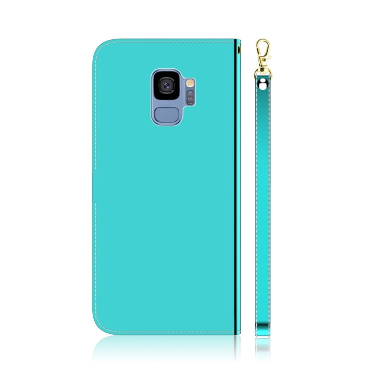 For Galaxy S9 Imitated Mirror Surface Horizontal Flip Leather Case with Holder & Card Slots & Wallet & Lanyard